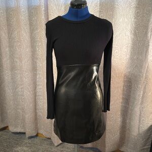 Zara Black mixed media Dress